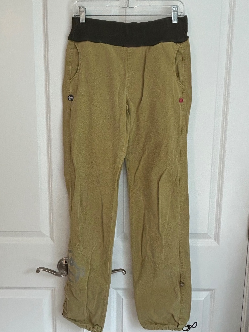 E9 climbing boulder pants light green size L